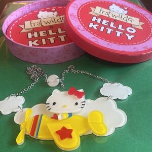 ERSTWILDER x Hello Kitty Airplane Necklace BNIB